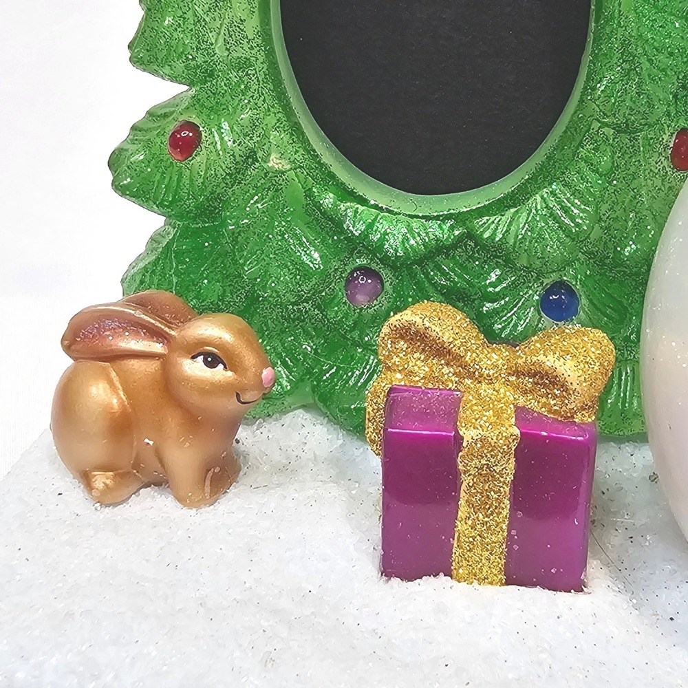 Christmas Snowman Photo Frame Stocking Holder Light Up Tree Bunny Decor - Picture 5 of 13